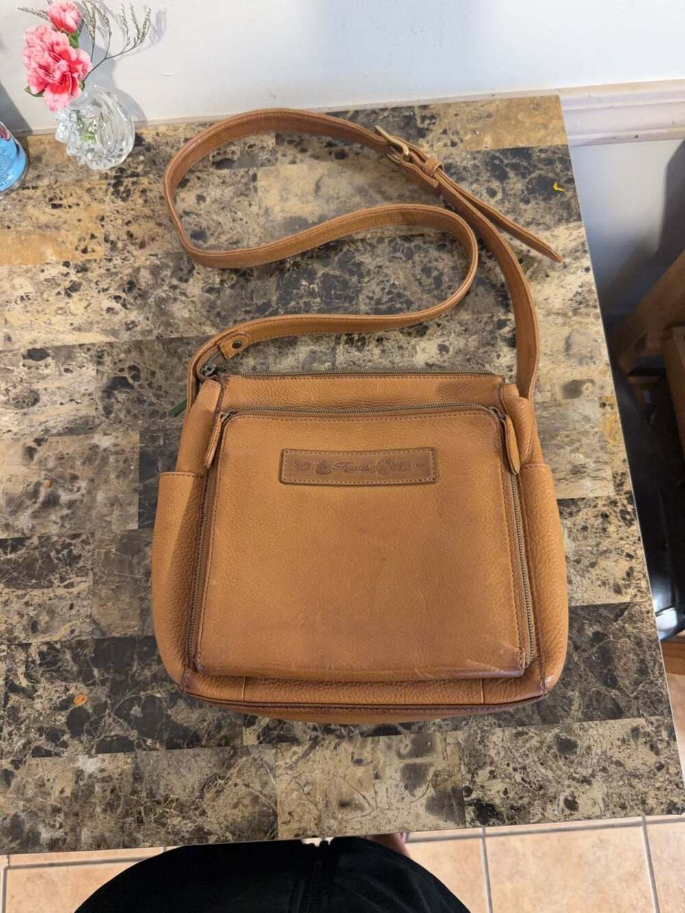 Fossil 75082 Vintage Leather Crossbody Bag